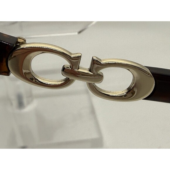 Coach Round Sunglasses HC 8146 (L949)  Brown Lens Gold Accents 58-16 135mm main image 6